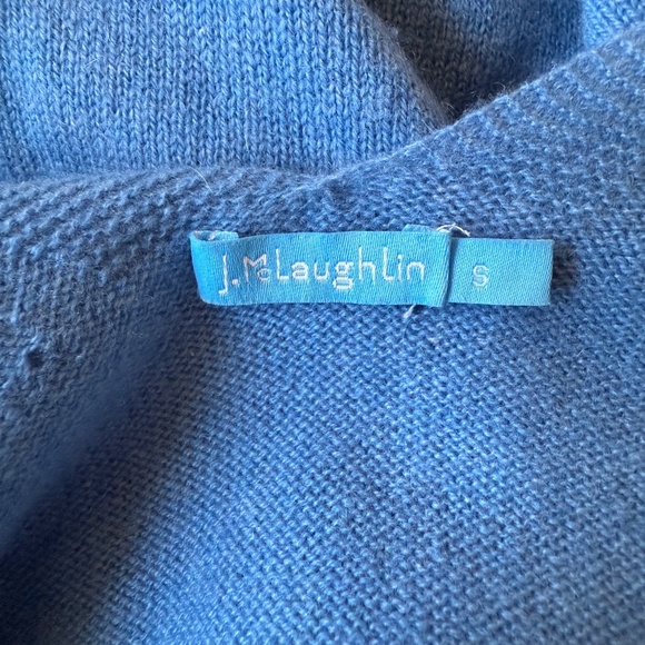 J MCLAUGHLIN ARYA CASHMERE SWEATER V NECK V BACK DROP SHOULDER LUXURY MODERN S - Picture 8 of 9